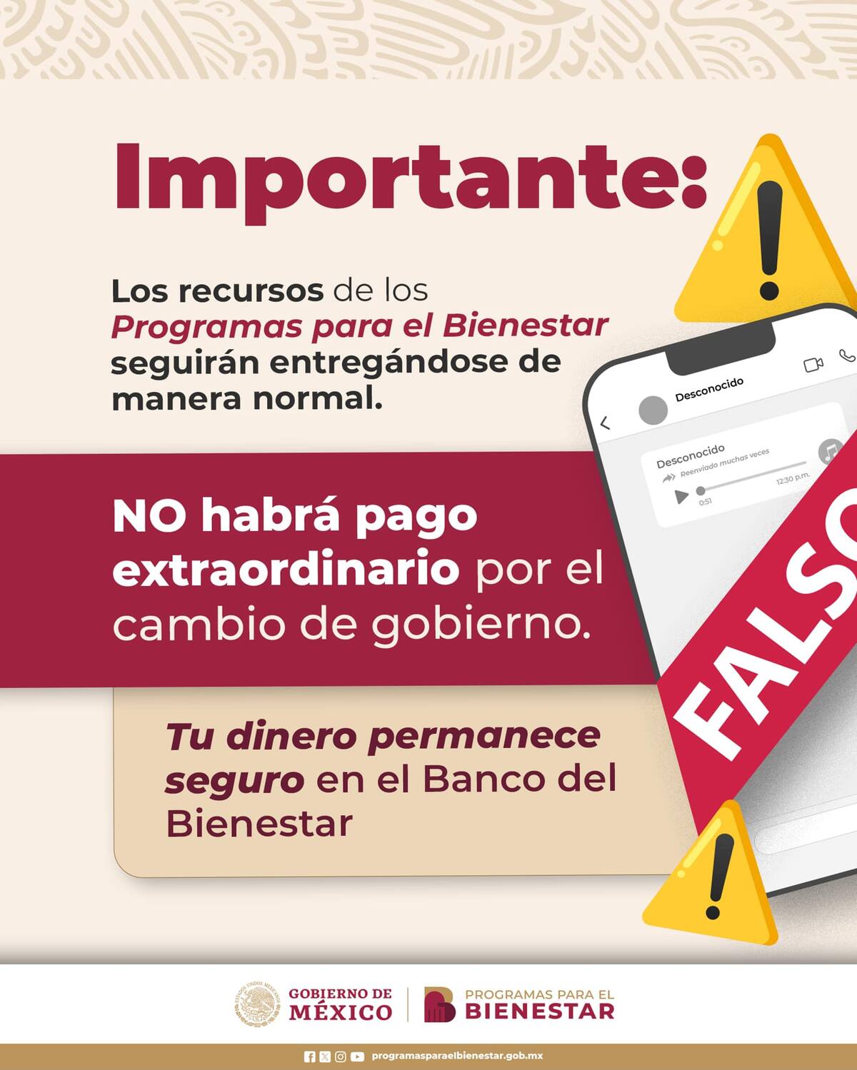 El programa para el Bienestar, comenzó a funcionar desde el sexenio de AMLO. Foto: Pensión para el Bienestar.