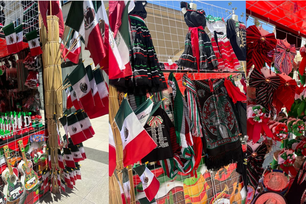 Inicia tradicional venta de artículos mexicanos por 16 de septiembre