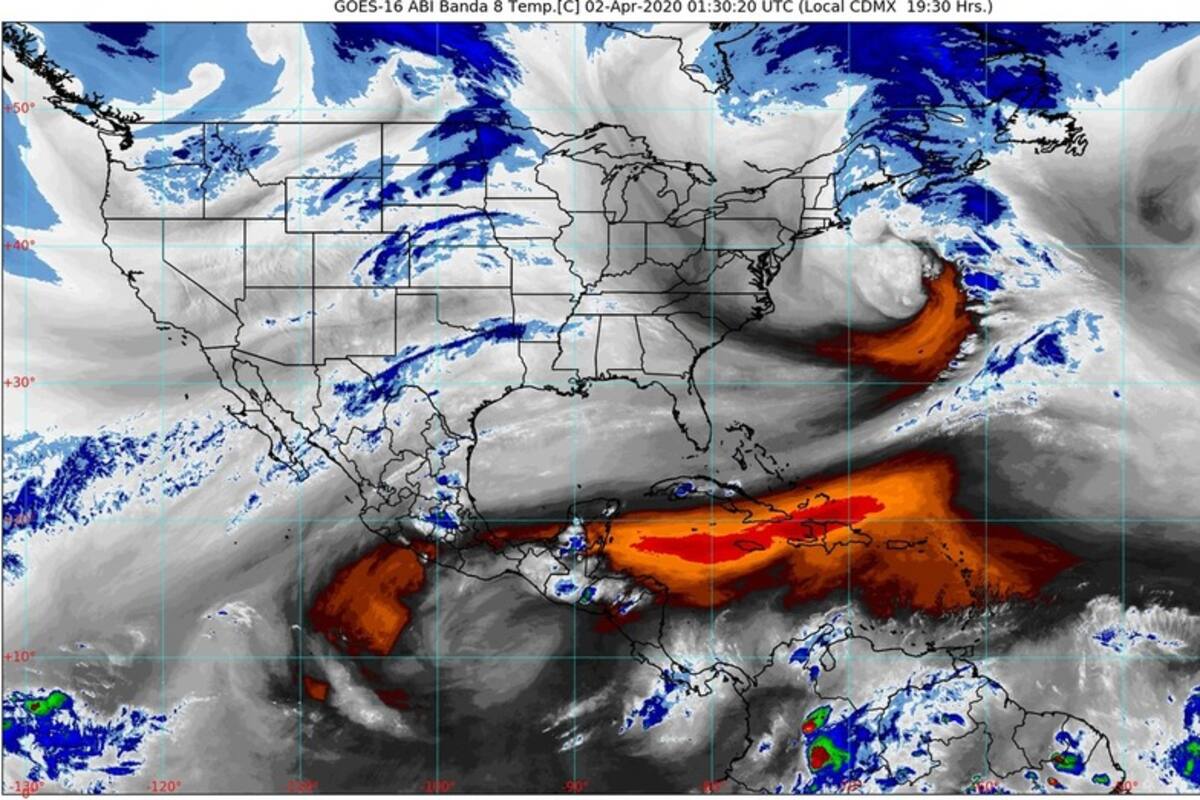 Durante la noche de hoy se prevén lluvias muy fuertes con descargas eléctricas y posible granizo en Chiapas