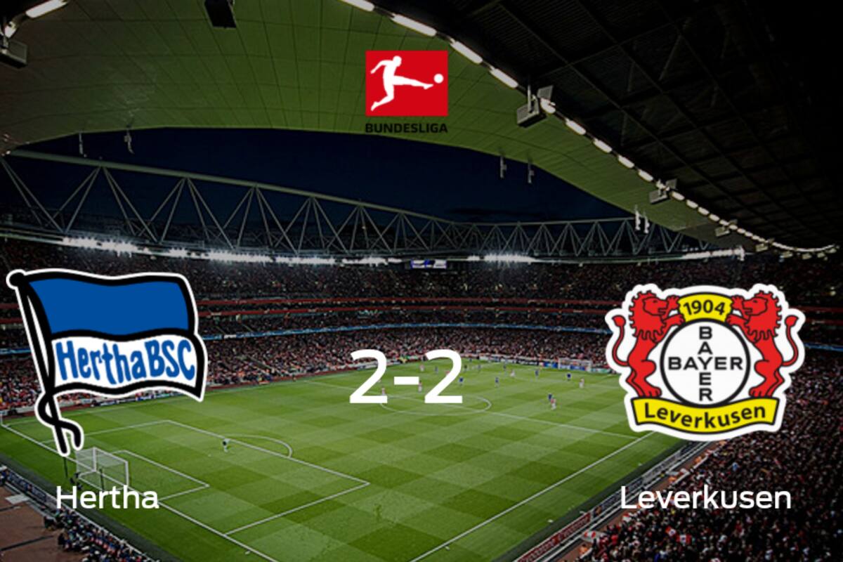 Hertha Berlín y Bayer Leverkusen reparten los puntos tras empatar a dos