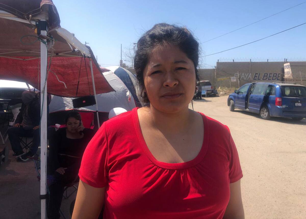 Casandra Hernández, representante de los colonos del Maclovio Rojas.