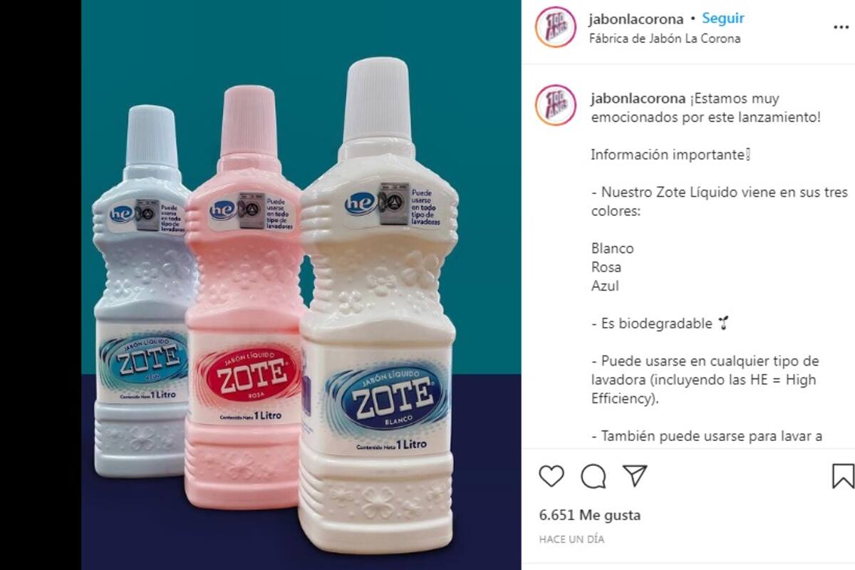 Jabón Zote líquido ya está aquí y se hace viral