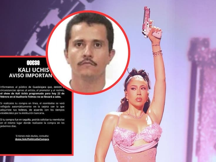 Cancelan concierto de Kali Uchis en Guadalajara por inseguridad en Jalisco tras la muerte de “El Mencho”: operativos federales obligan a suspender eventos masivos