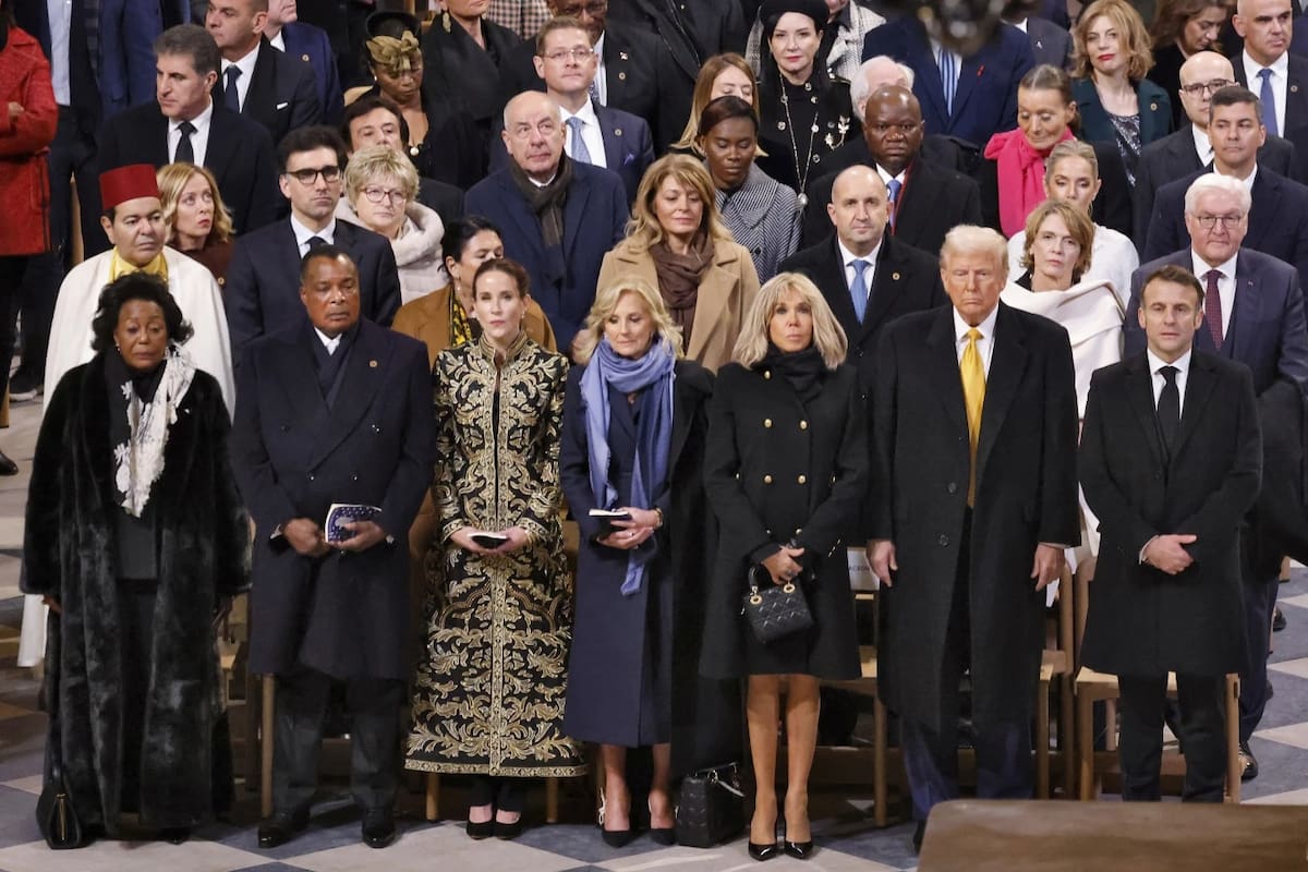 Jill Biden asistió a Francia en representación de Joe Biden. | Crédito: AP