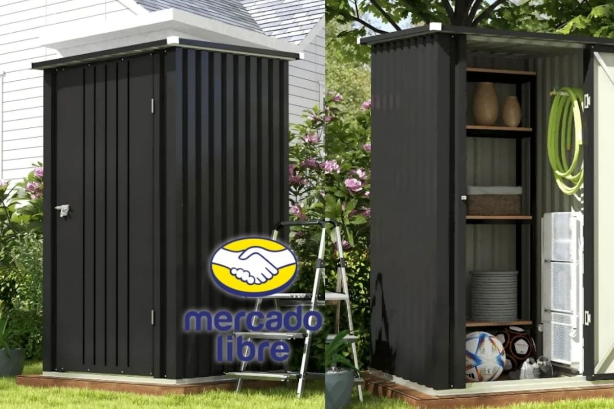 Mercado Libre rebaja a $3,299 pesos un cobertizo de jardín de acero galvanizado pero usuarios advierten sobre sus materiales