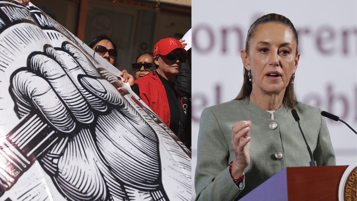 La CNTE prepara una nueva jornada de lucha con paro, marchas y plantón en el Zócalo para presionar al nuevo gobierno federal. Foto: EFE
