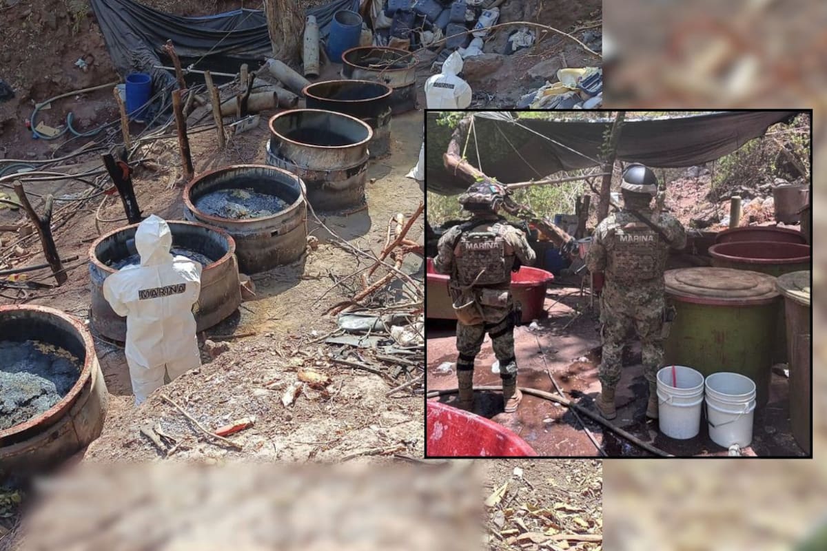 Marina desmantela cinco laboratorios clandestinos de metanfetamina en Jalisco, Nayarit y Sinaloa; aseguran más de una tonelada de droga y golpean al crimen con pérdidas superiores a 650 millones de pesos