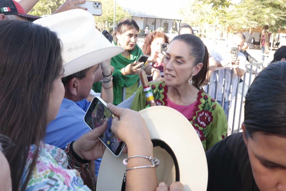 Sheinbaum destaca el perdón durante visita a territorio yaqui