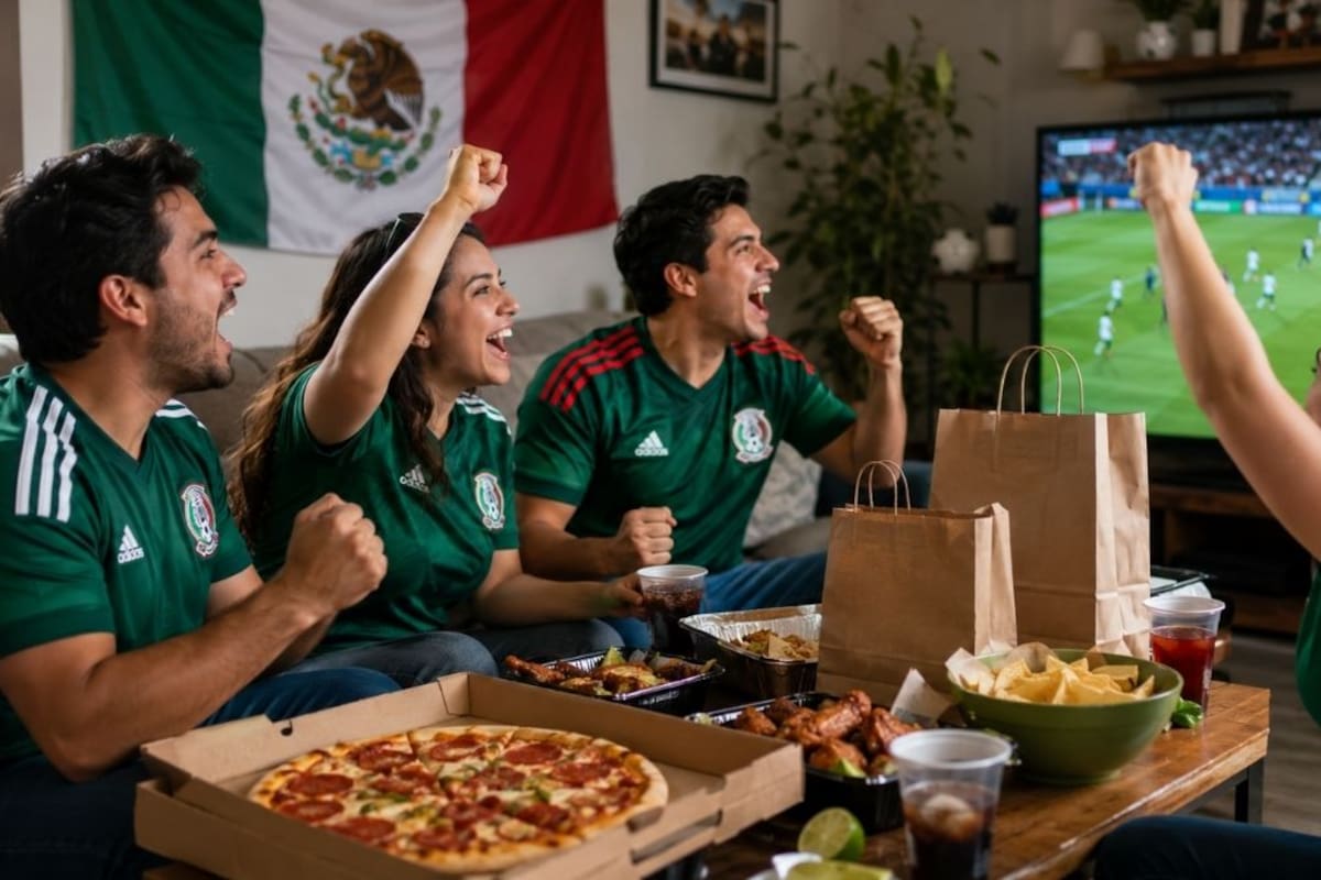 El Mundial 2026 disparó el delivery con 15.3 millones de pedidos de comida y productos a domicilio en México, un fenómeno de consumo desde el hogar que elevó 15% las ventas de tienditas y dejó una derrama histórica de 2,543 millones de dólares para el comercio local