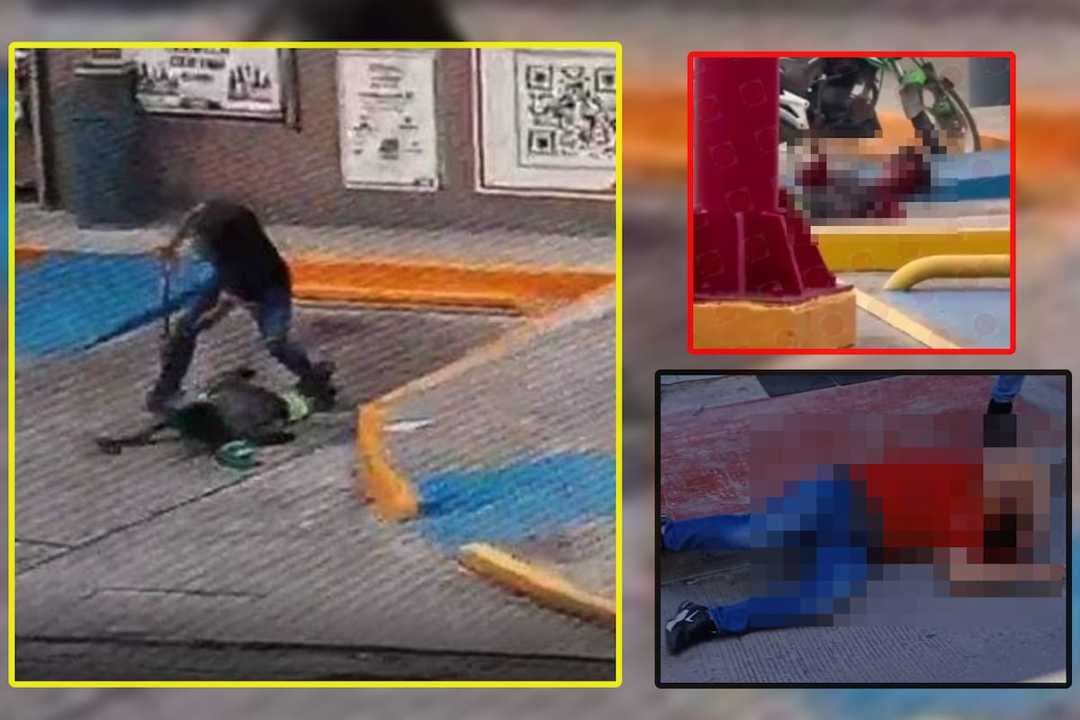 VIDEO: Hombre corta las manos a indigente fuera de un Oxxo con una pala; ejecutan al agresor (imágenes fuertes)