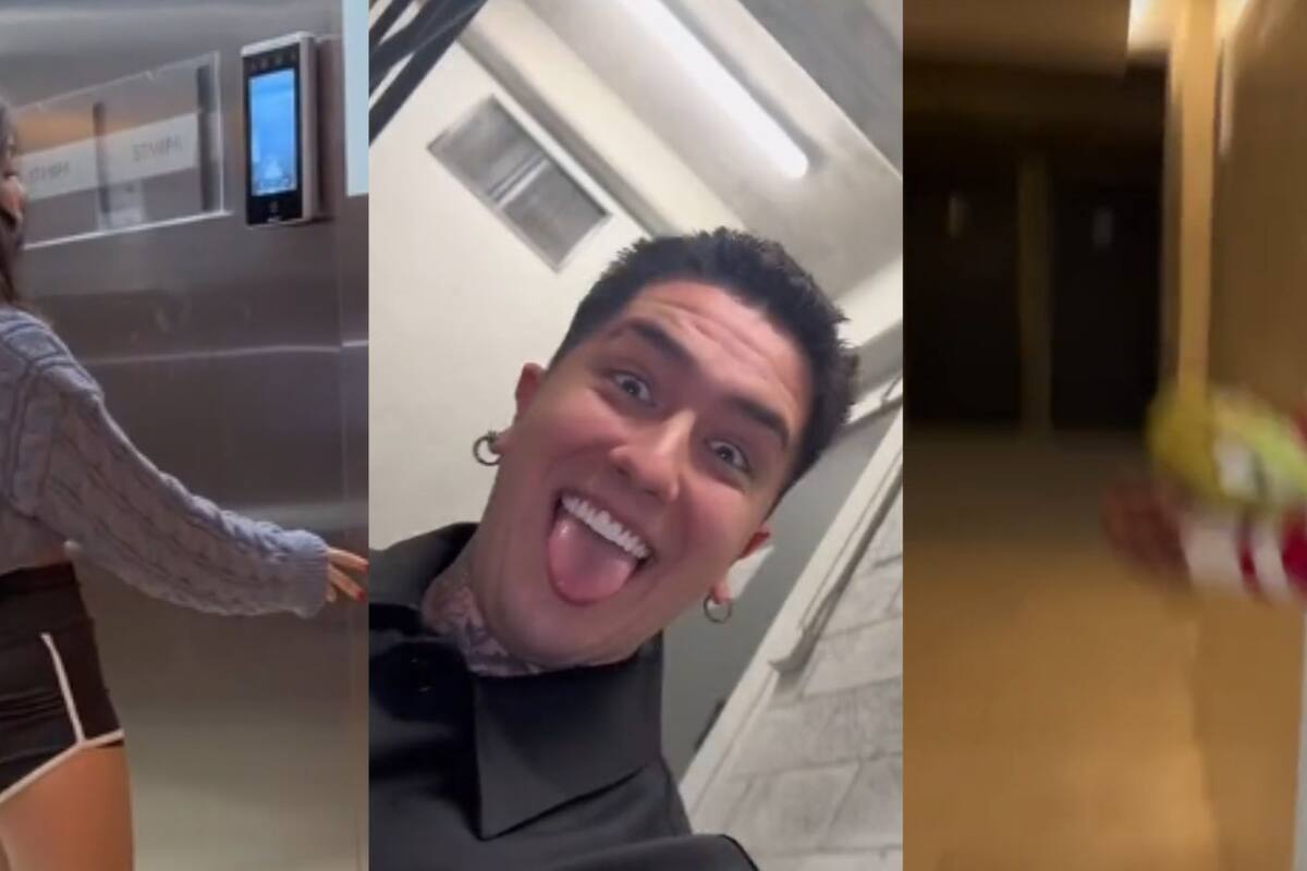 Tiktoker asusta a desconocida en elevador; la confunde con su novia
