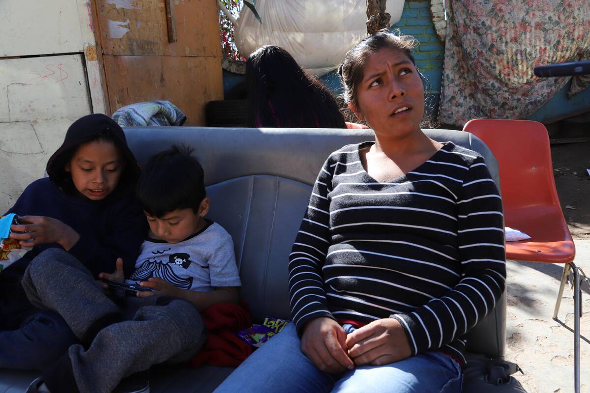Carmen y su hijo nunca habían sentido tanto frío