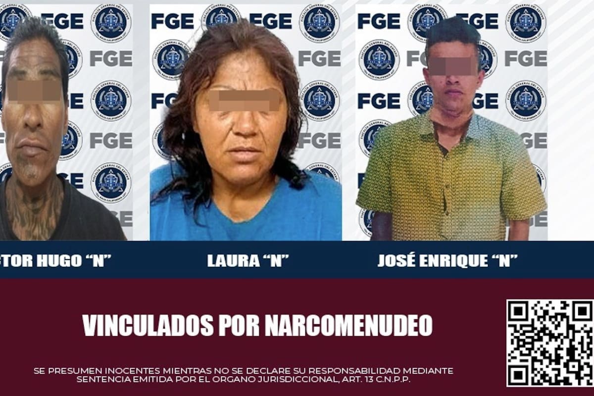 Procesan a tres por narcomenudeo en distintos puntos de Mexicali