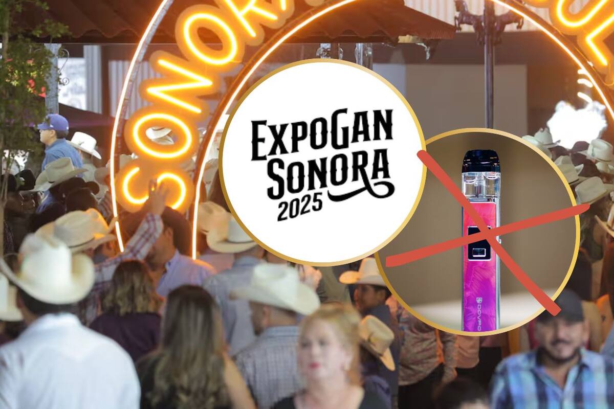 La Expo Ganadera 2025 prohibió los cigarros electrónicos y vapes, generando opiniones divididas en redes sociales. Foto: especial