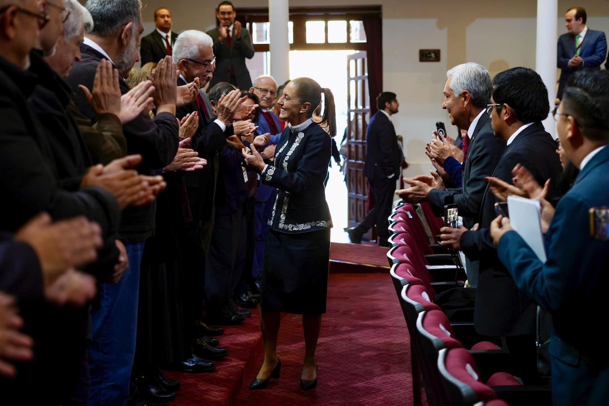 Sheinbaum celebra el Aniversario de la Constitución este 5 de febrero en Querétaro y afirma que México “no se arrodilla”. | Crédito: Presidencia