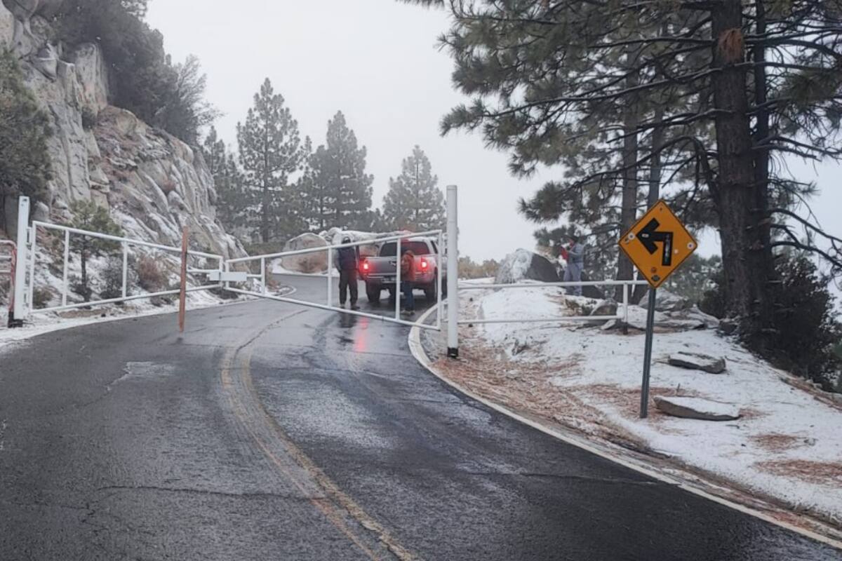 Cierran acceso a Parque Nacional Sierra de San Pedro Mártir por nevada
