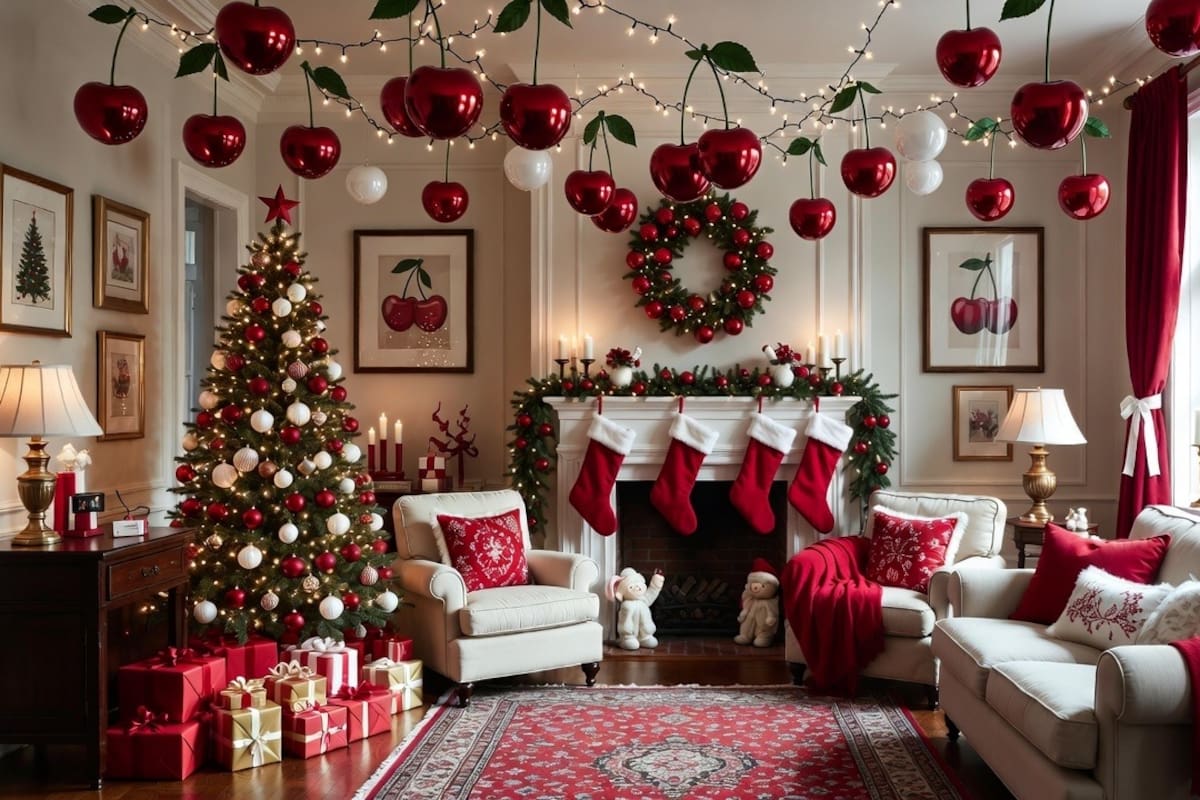 Rojo cereza: el color rey de la Navidad 2025 que está conquistando hogares y tendencias