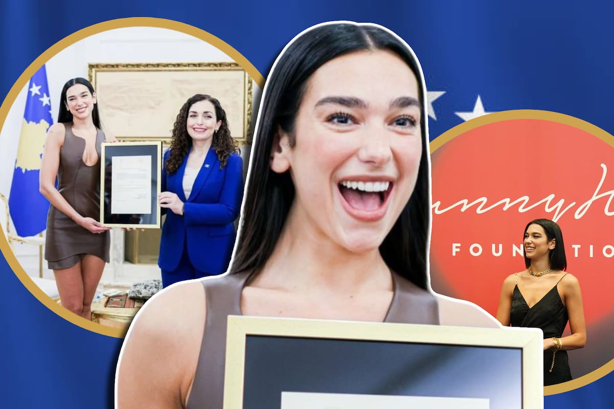 Dua Lipa recibe ciudadanía kosovar en ceremonia con la presidenta por su aporte cultural y orgullo nacional