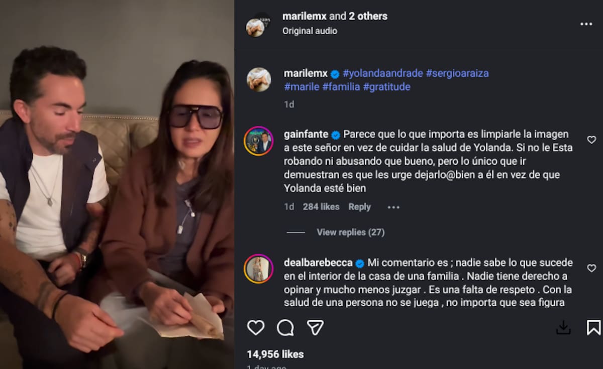 Gustavo Adolfo Infante cuestiona el video de Yolanda Andrade | Instagram @Yolandaamor