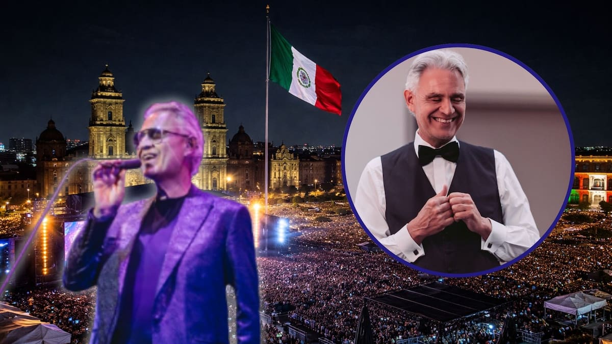 Clara Brugada confirma el concierto gratuito de Andrea Bocelli en el Zócalo de la CDMX como parte de su gira mundial para celebrar los 30 años del álbum “Romanza” junto a invitados sorpresa
