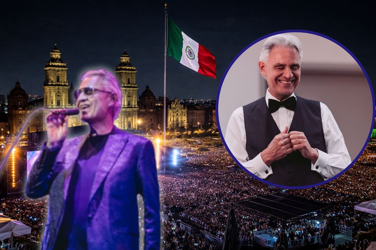 Clara Brugada confirma el concierto gratuito de Andrea Bocelli en el Zócalo de la CDMX como parte de su gira mundial para celebrar los 30 años del álbum “Romanza” junto a invitados sorpresa