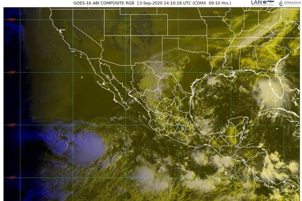 Tormenta tropical "Karina" se forma al Suroeste de Baja California