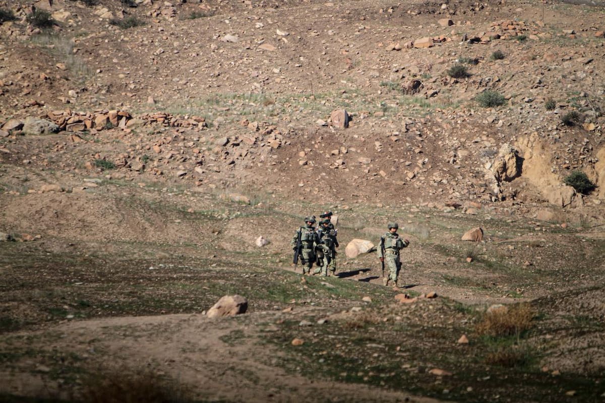 El cuerpo fue localizado la mañana de este martes en la parte alta de un cerro. Foto: Border Zoom