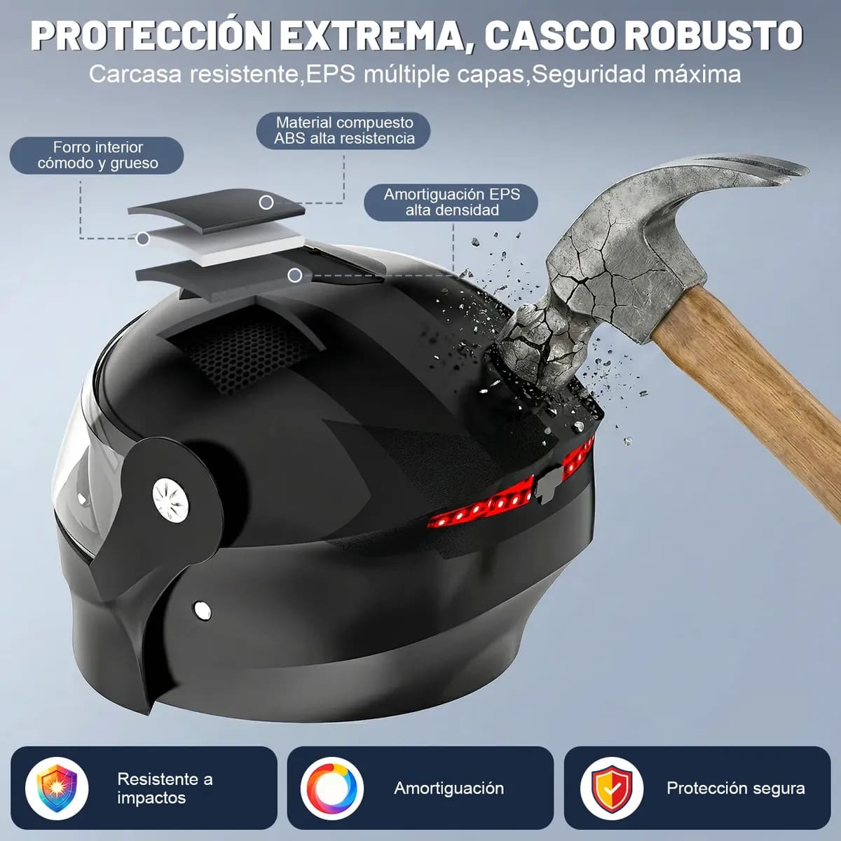 Casco de motocicleta abatible de la marca HDMSYD | Mercado Libre