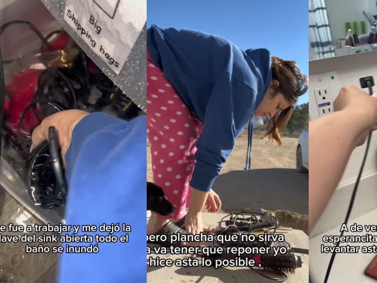 “Con un marido así, ¿para qué enemigos?”: mujer da a conocer cómo su esposo salió a trabajar y dejó la llave del lavabo abierta mientras la plancha estaba conectada