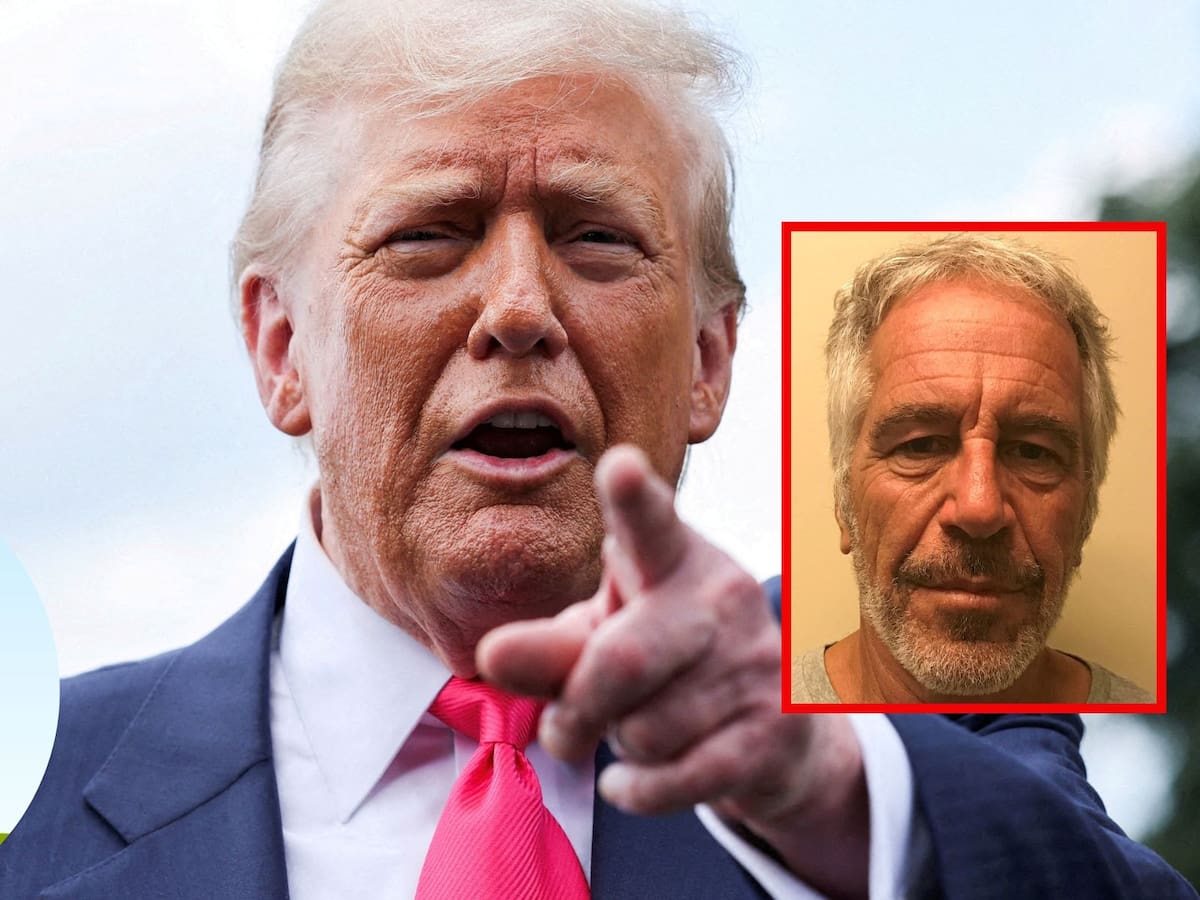El nombre de Trump aparece en una carta de cumpleaños a Epstein, según el Wall Street Journal.| Crédito: REUTERS