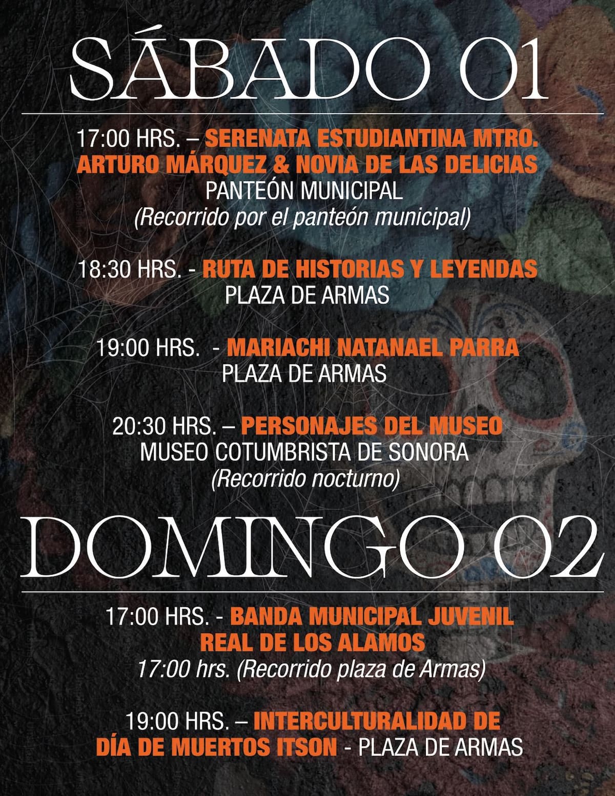 Programa días 01 y 02 de noviembre