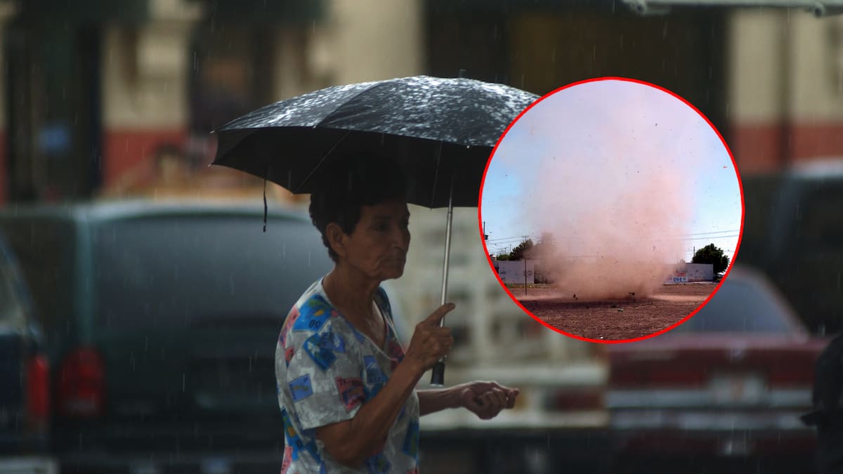 Lluvias, tornados y torbellinos se prevén para el Norte de México, según el pronóstico de clima de Conagua.