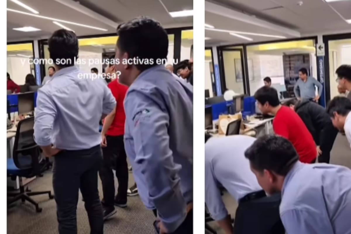 Empresa pone a sus trabajadores a hacer ejercicio dentro las oficinas y se vuelve viral