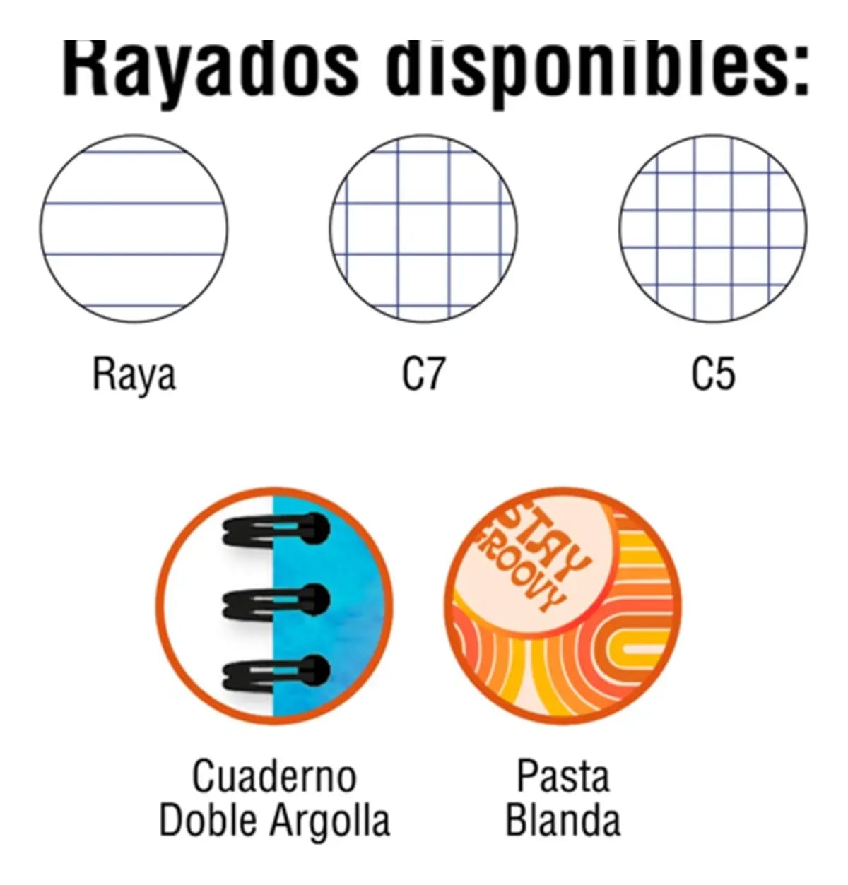 Paquete de 6 cuadernos profesionales de la marca Ferrini | Mercado Libre