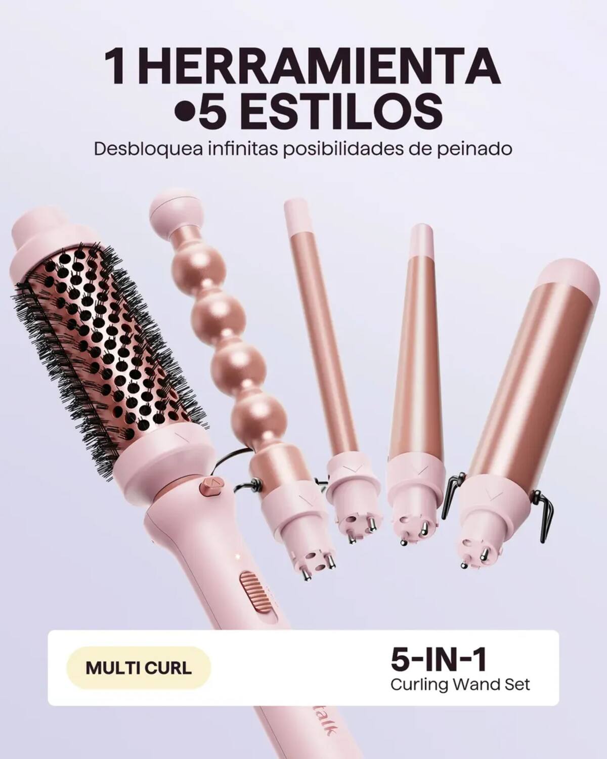 Set de rizadora de cabello 5 en 1 | Mercado Libre