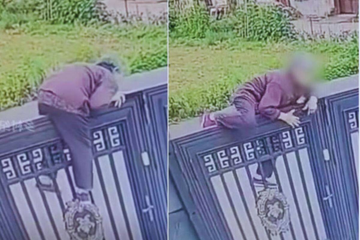 VIDEO: Mujer de 92 años escapa de asilo saltando reja de casi 2 metros
