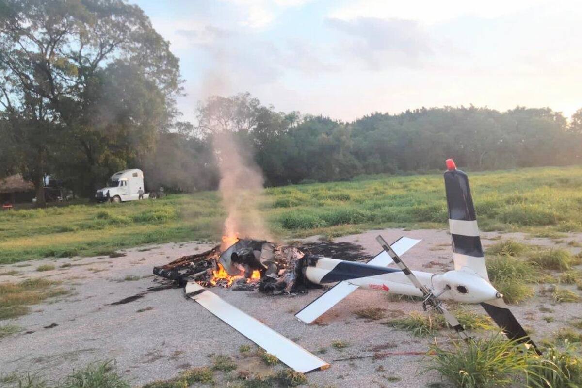 Enfrentamiento en Tamasopo deja cuatro muertos y un helicóptero quemado