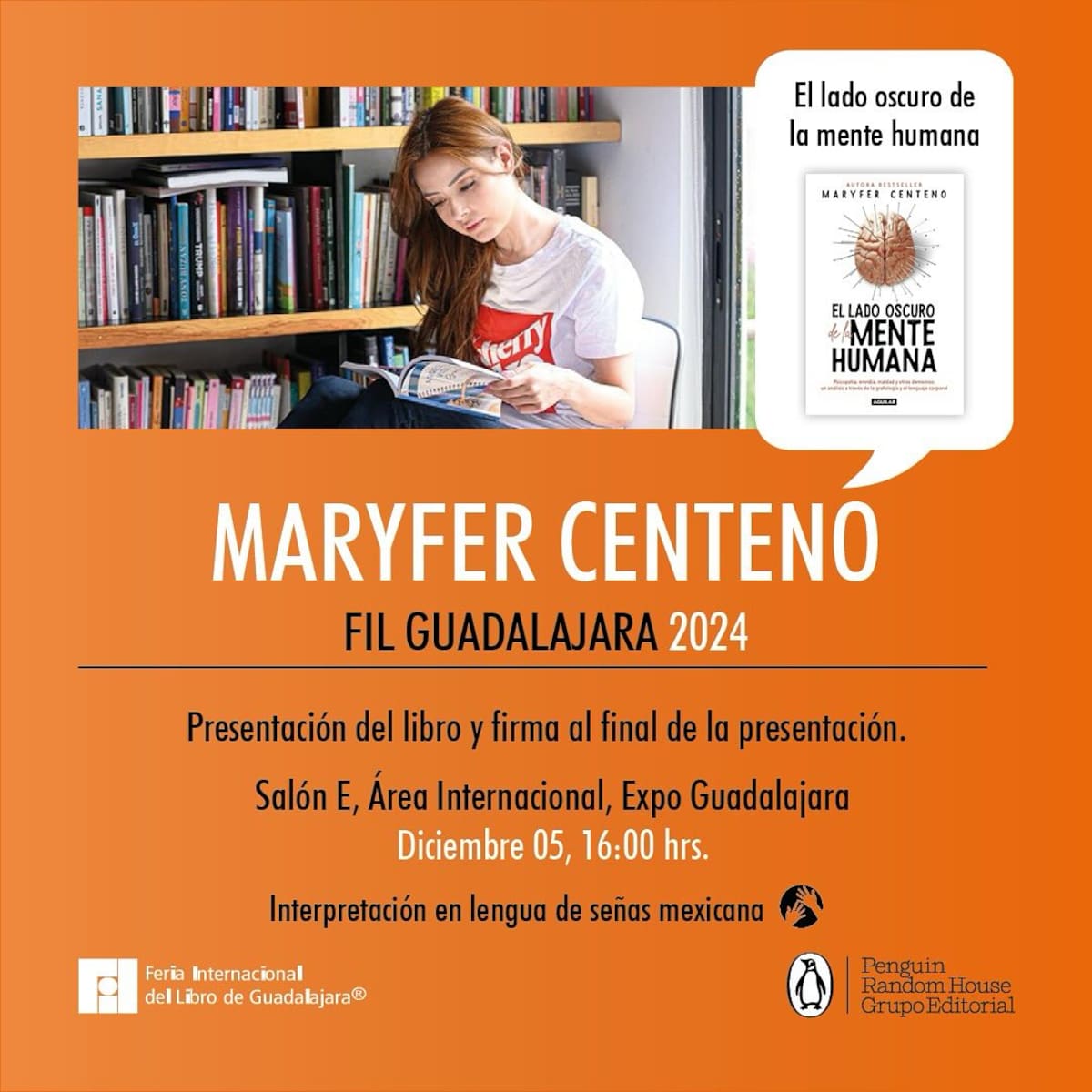 Maryfer Centeno presentó su nuevo libro en la FIL Guadalajara 2024 / Instagram: @maryfer_centeno