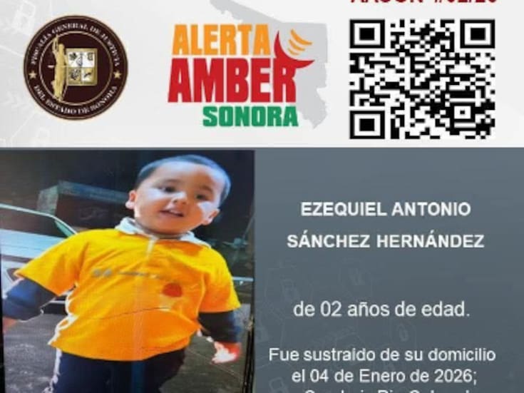 Madre de menor sustraído debe presentarse ante la Fiscalía pese a Alerta Amber activa
