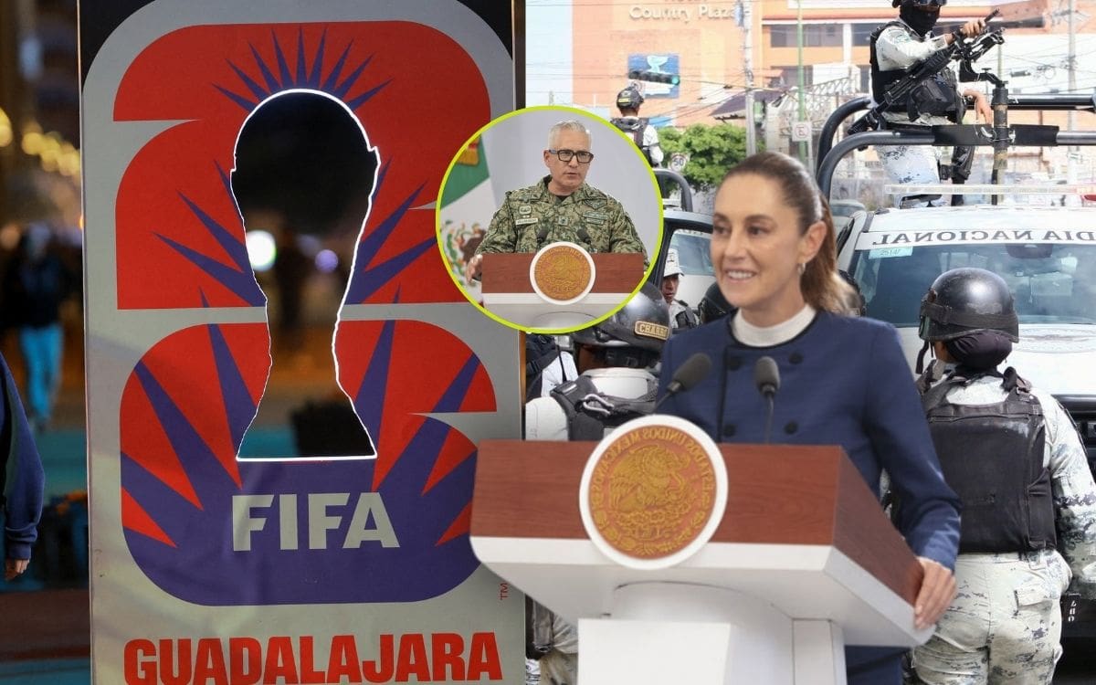 México reforzará su espacio aéreo en el Mundial 2026 con vigilancia desde 25 mil pies hasta sistemas antidrones a 500 pies. | Crédito: Presidencia/AP/Banco digital GH