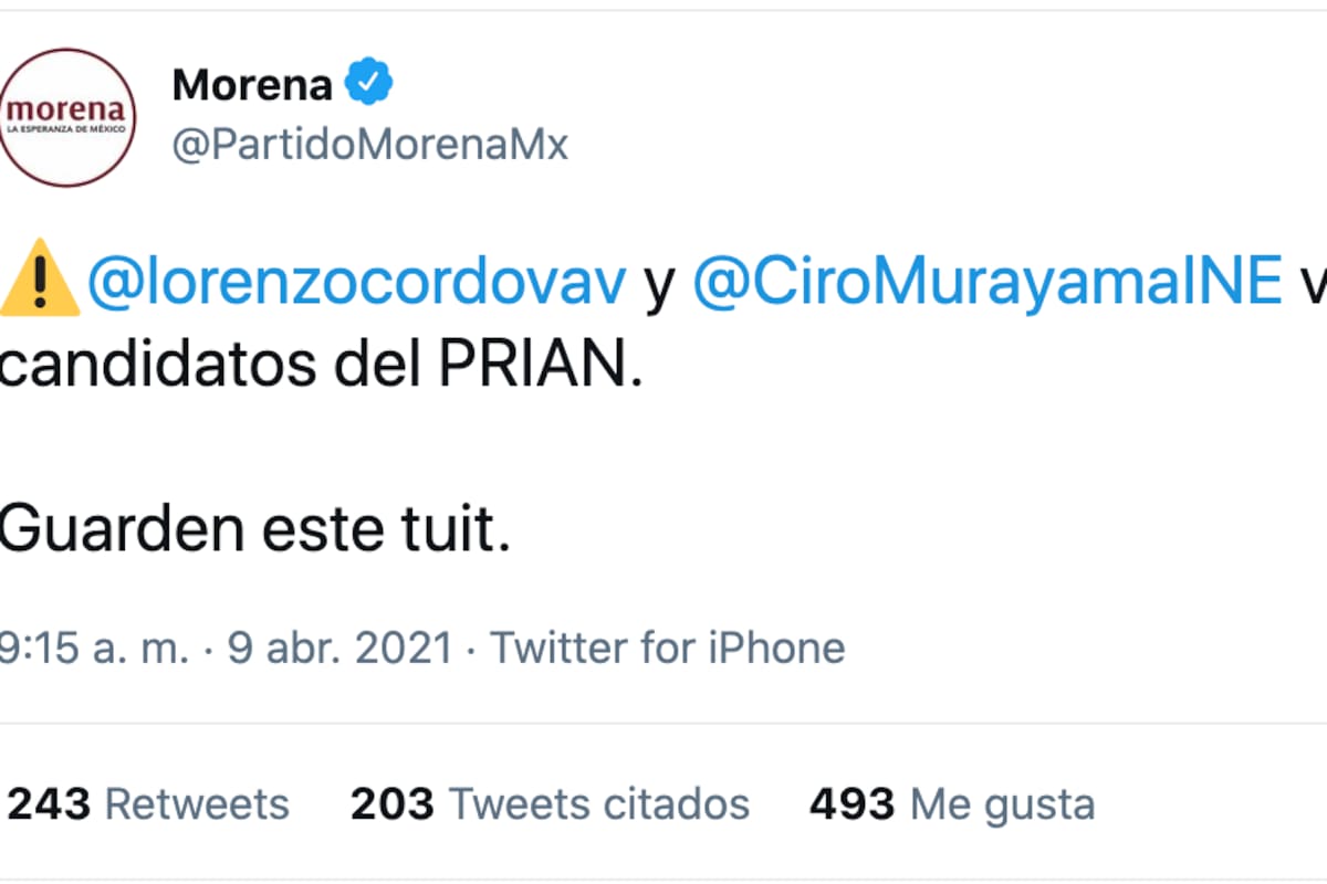 Consejeros del INE Córdova y Murayama van a ser candidatos del PRIAN: Morena
