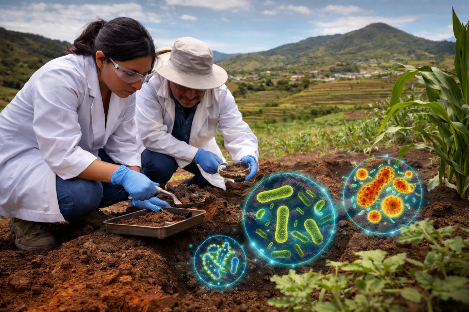 Investigadores de la Universidad Nacional Autónoma de México identificaron en Oaxaca poblaciones bacterianas con funciones clave para la fertilidad del suelo