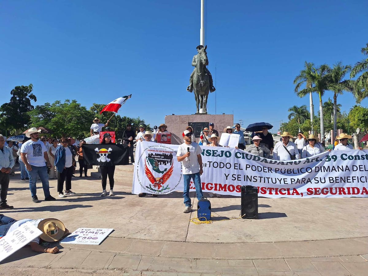 Manifestaciones en Ciudad Obregón.