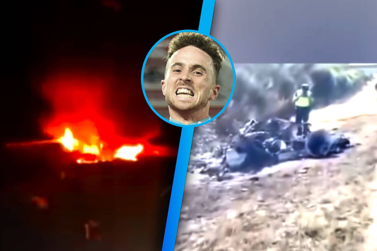 Difunden impactante video del Lamborghini de Diogo Jota incendiándose y reducido a cenizas