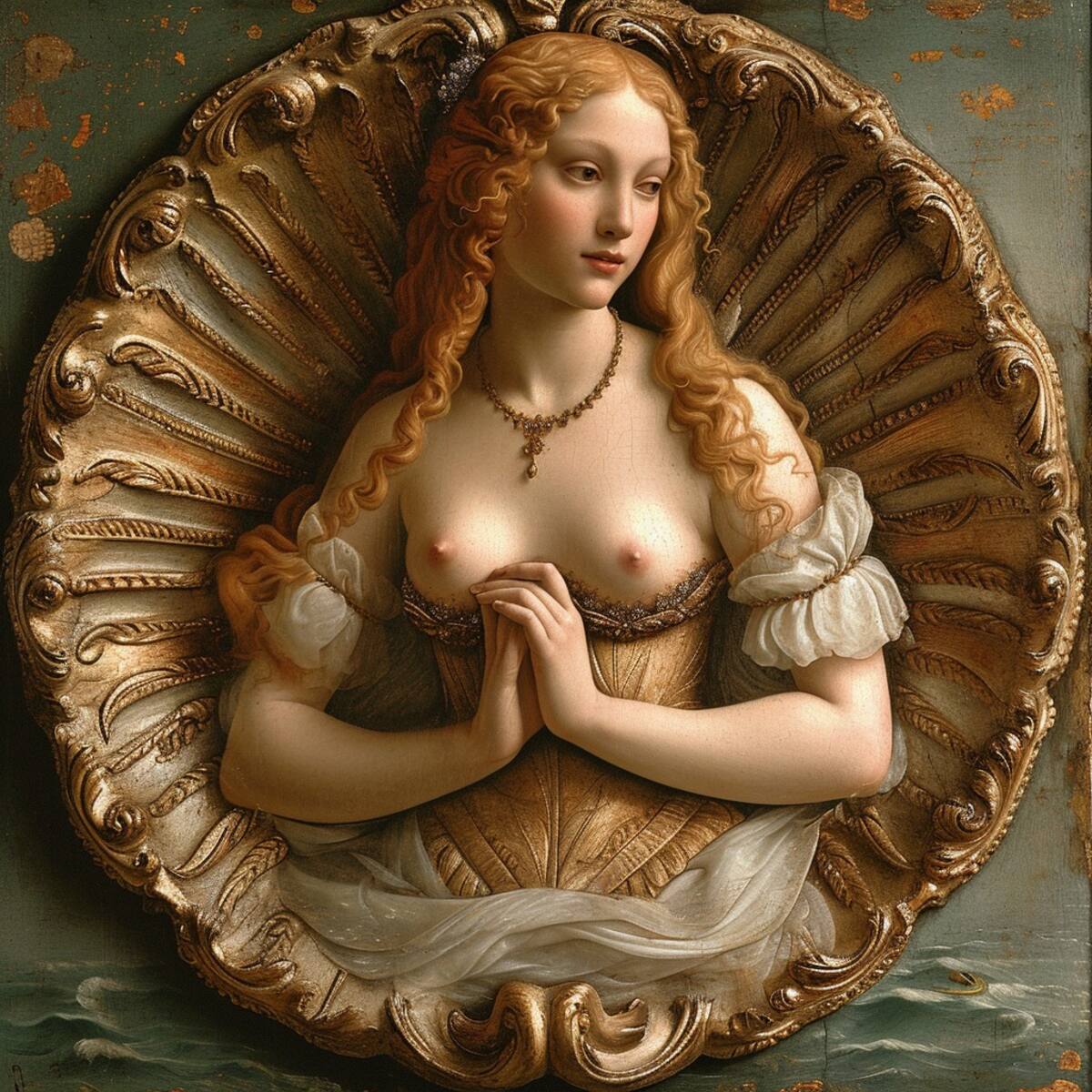 Explorando la fusión entre arte clásico y tecnología innovadora, la inteligencia artificial de Midjourney ha dado vida a una nueva visión de 'El nacimiento de Venus' de Botticelli.