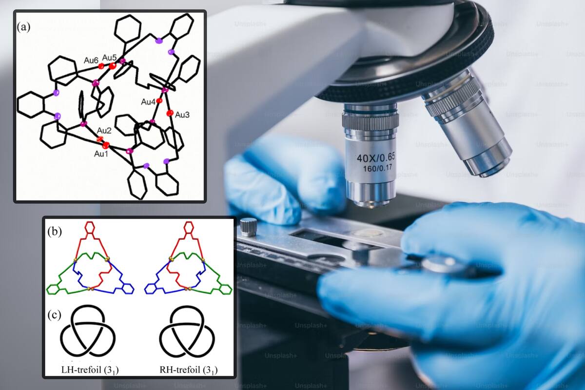 Químicos realizan el nudo más pequeño jamás creado, utilizando únicamente 54 átomos
