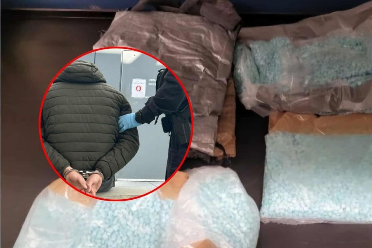 Detenido con 57 mil píldoras de fentanilo atadas al cuerpo en garita de Nogales