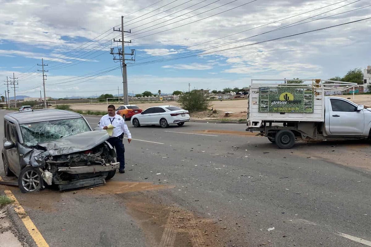 Se registran tres choques aparatosos en Hermosillo este miércoles