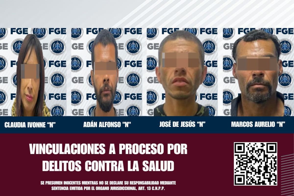 Cinco imputados por narcomenudeo son vinculados a proceso