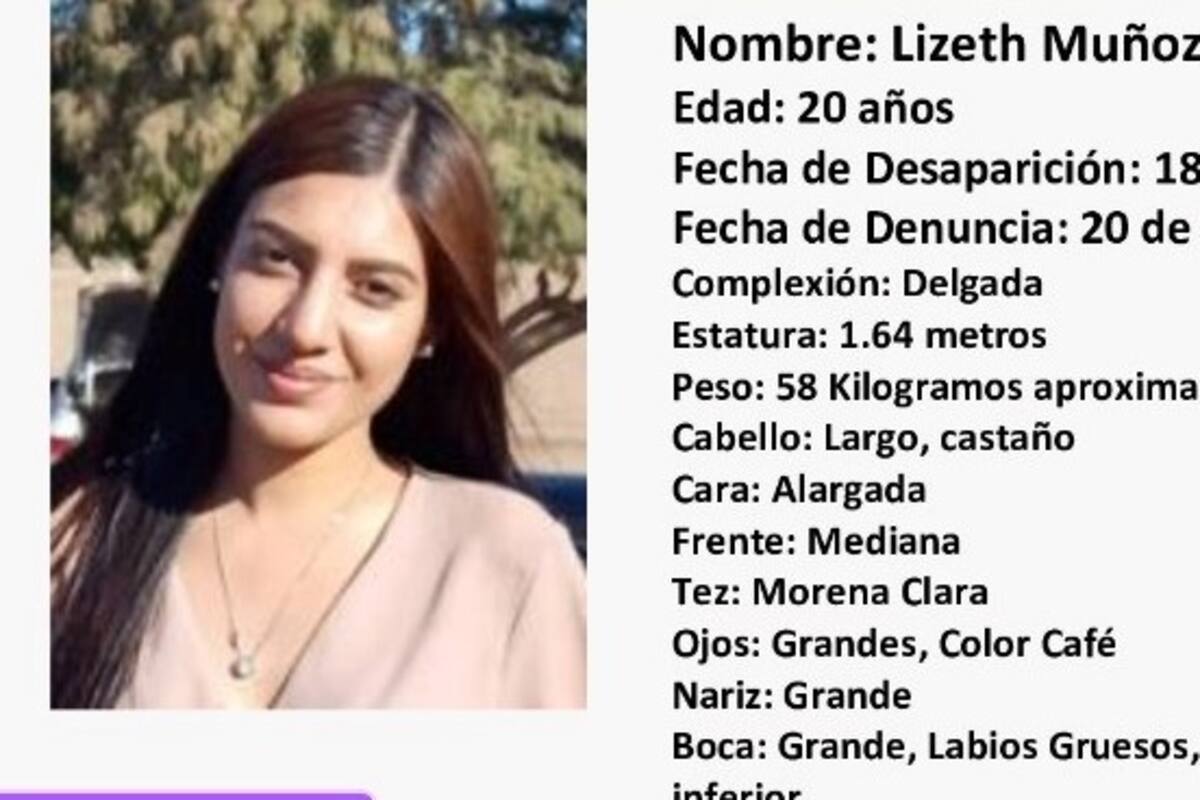 Alerta Amber: Buscan a Lizeth Muñoz Armenta, desaparecida desde el 18 de enero en Bácum, Sonora